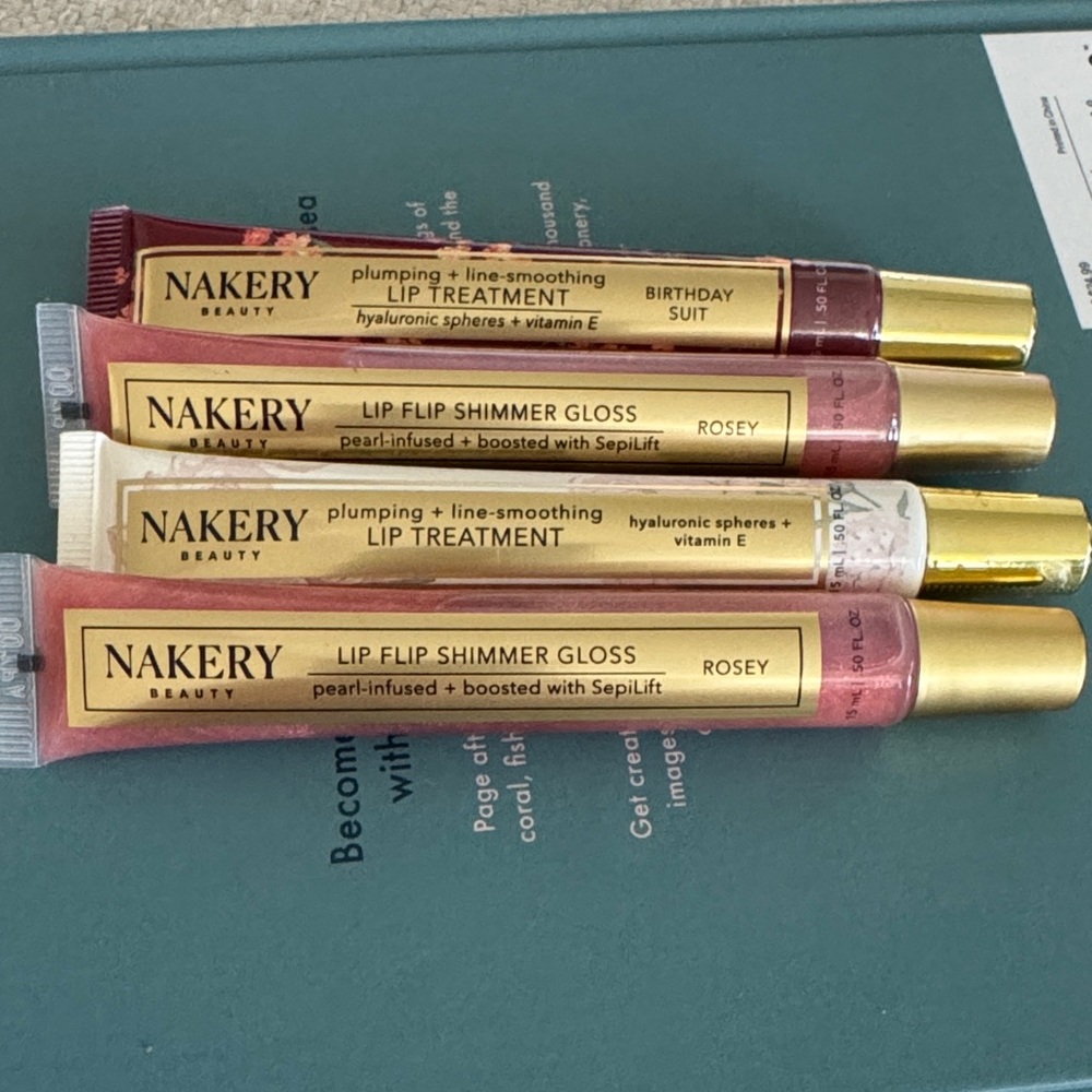 Nakery Lip Treatment and Gloss Set - Set of 4